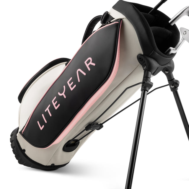 Liteyear Golf Bags Black Pink Storage View