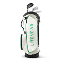 Liteyear Golf Bags White Green Side View